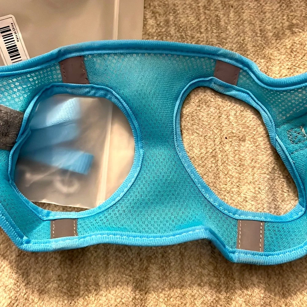 NWT Light Blue Reflective Double Secure Harness & Leash Set